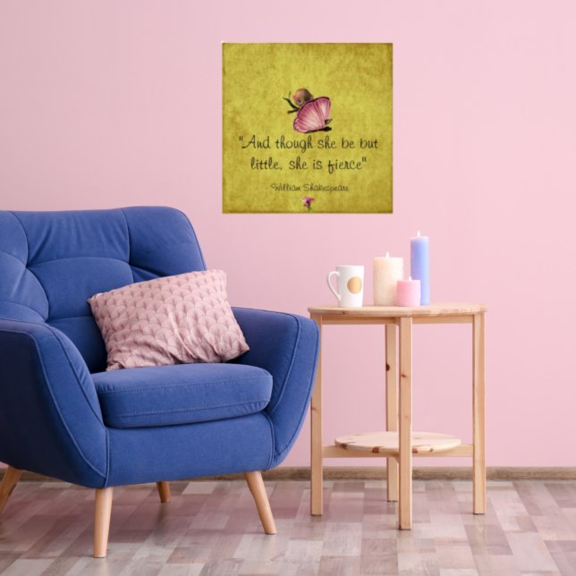 Poster de Borboleta Shakespeare pequena e feroz (Criador carregado)