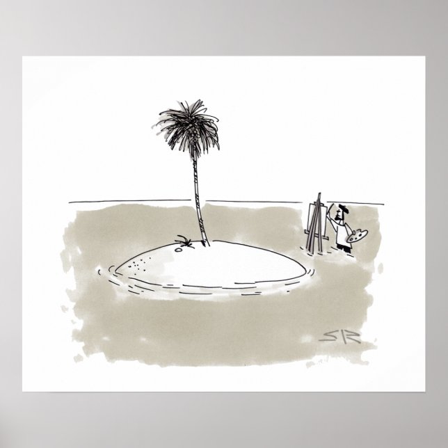 Poster de brilho pintor maroonado (Frente)