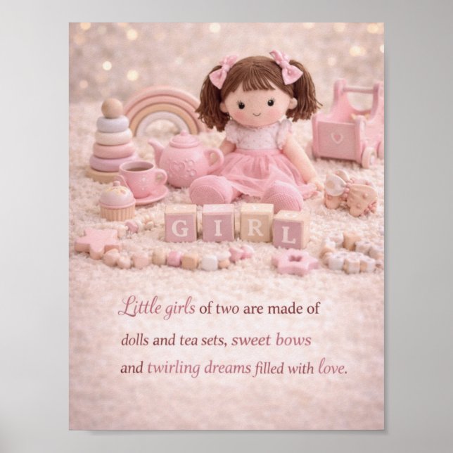 Poster de Brinquedo de Menina – Doce como Dois Ani (Frente)