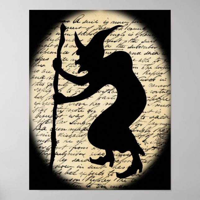 Poster de Bruxa Caçada Spooky (Frente)