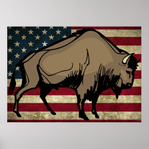 Poster DE BUFFALO PATRIÓTICO