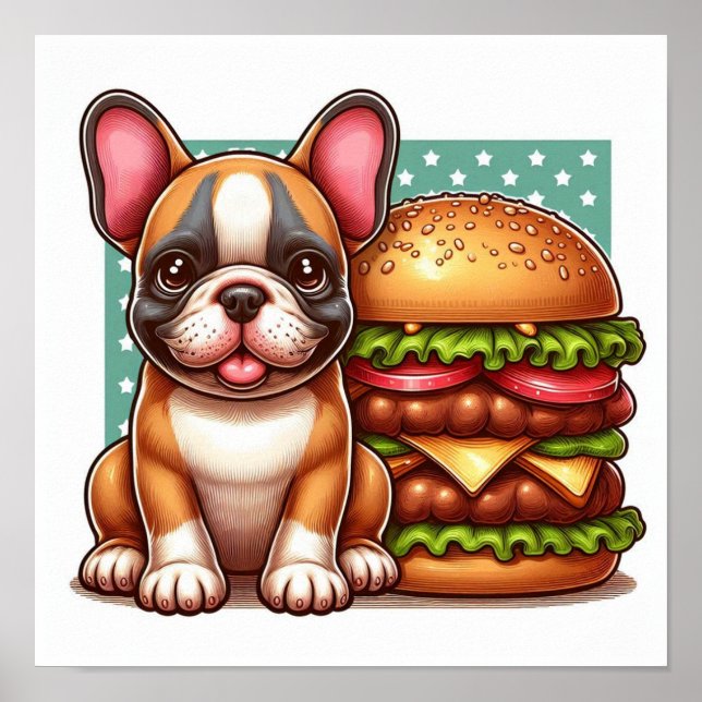 Poster de Buldogue Francês (Frente)