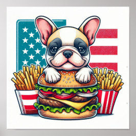 Poster de Buldogue Francês
