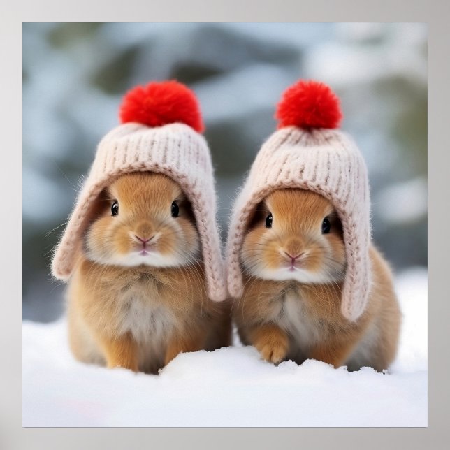 Poster de Bunnies de Neve (Frente)