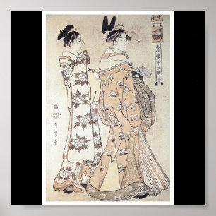 Poster de C. de pintura japonês 1780-1800