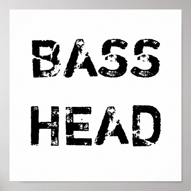 Poster de Cabeça de Bass (Frente)