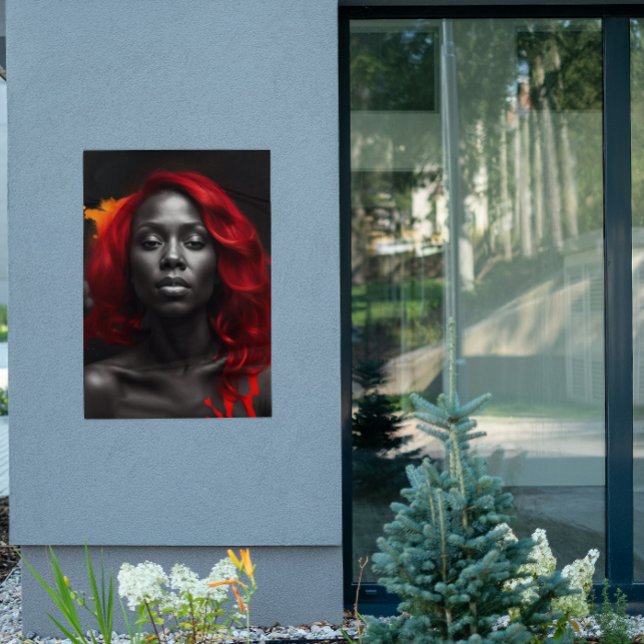 Poster de Cabelo Vermelho Vibrante com Abertura de (Criador carregado)