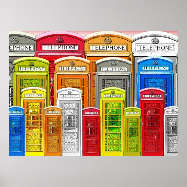 Poster de cabines de telefone (Frente)