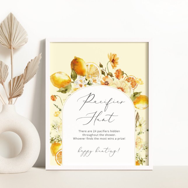 Poster de caça ao limão Elegante Pacificador (Criador carregado)