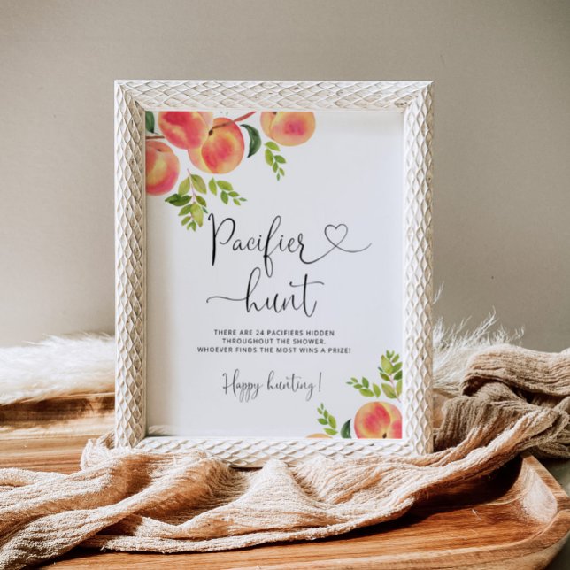 Poster de caça de chá de fraldas de pêssego Pacifi (Criador carregado)