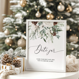 Poster de caça de jardim Evergreen Date de inverno