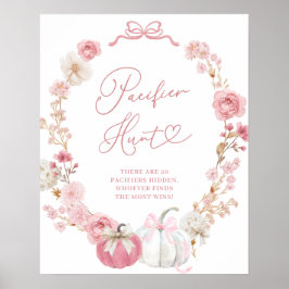 Poster de Caça Pacificadora de Abóbora Branca e Ro