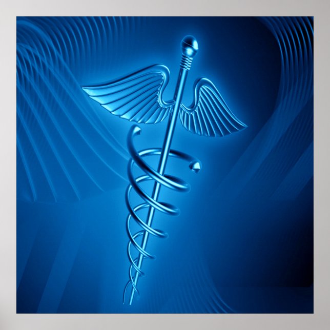 Poster de Caduceus Azul (Frente)