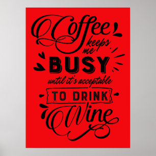 Poster De Café E Vinho