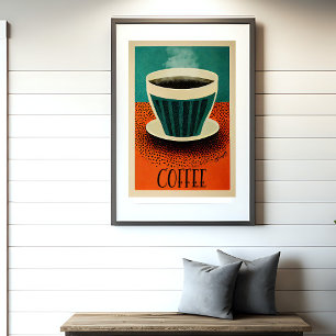 Poster de café retrô