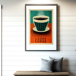 Poster de café retrô