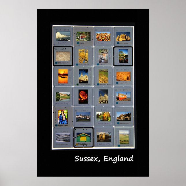 Poster de caixa de luz retrorreflectora Sussex (Frente)
