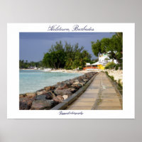 poster de calçadão de barbados