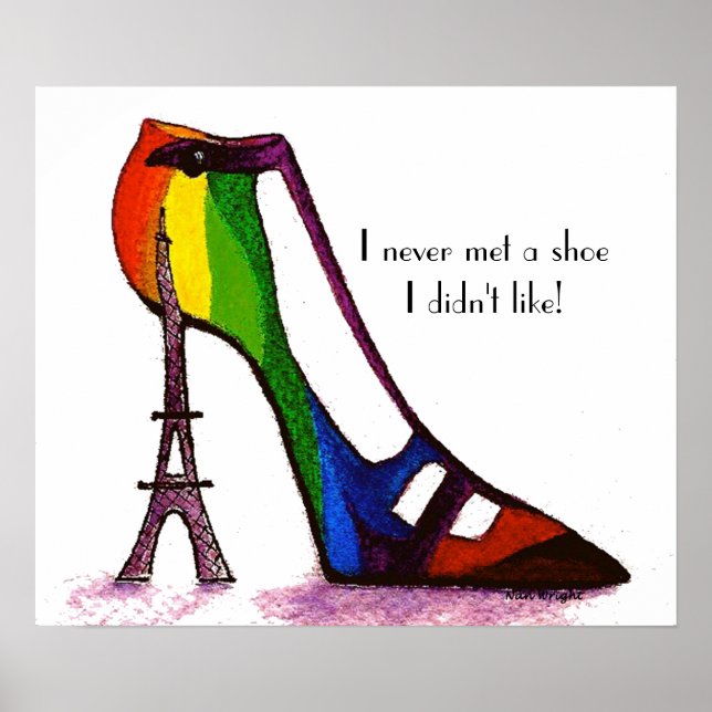 Poster de Calçado de torre Eiffel (Frente)