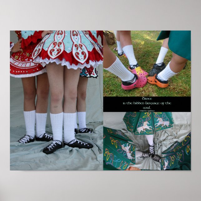 Poster de Calçados de Soft de Dança Irlandesa (Frente)