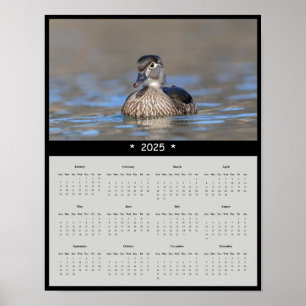 poster de Calendário 2025 do Muro do Pato de Madei