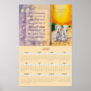 poster de Calendário Anual 2022