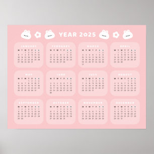 Poster de Calendário Bonny 2025