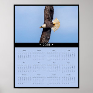 poster de Calendário da Parede da Águia Balda 2025
