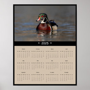 poster de Calendário de Parede de Drake de Madeira