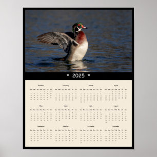 poster de Calendário de Parede de Drake de Madeira