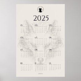 poster de Calendário do Esquema do Wolf 2025 | "Mo