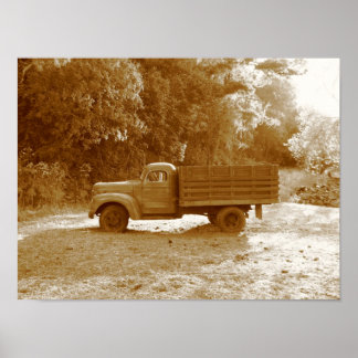 Poster de Caminhão Antigo