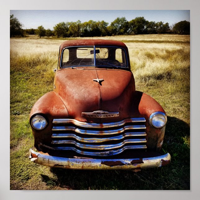 Poster de Caminhão Antigo (Frente)