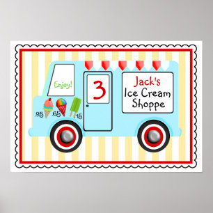 Poster de Caminhão sorvete-Boys