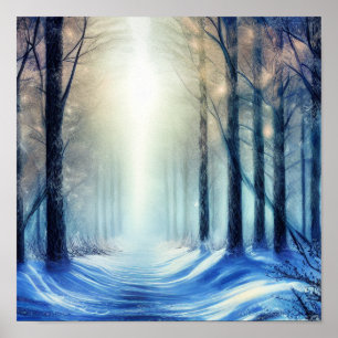 Poster de caminho iluminado