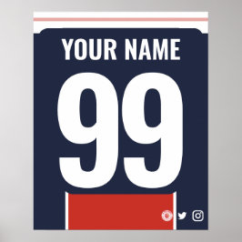 Poster de Camisa de Futebol Personalizada PSG Colo