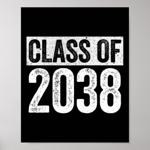 Poster De Camisa De Graduação Do Mais velho 2038