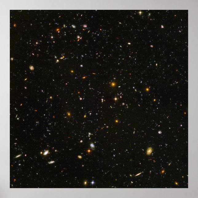 poster de Campo Ultra Profundo do Hubble HUDF (máx (Frente)