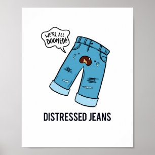 Poster de Canhão de Jeans de Moda dos