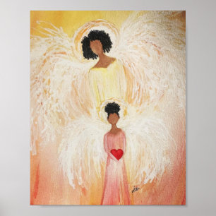 Poster de Canvas de de Anjo Premium (8x10)