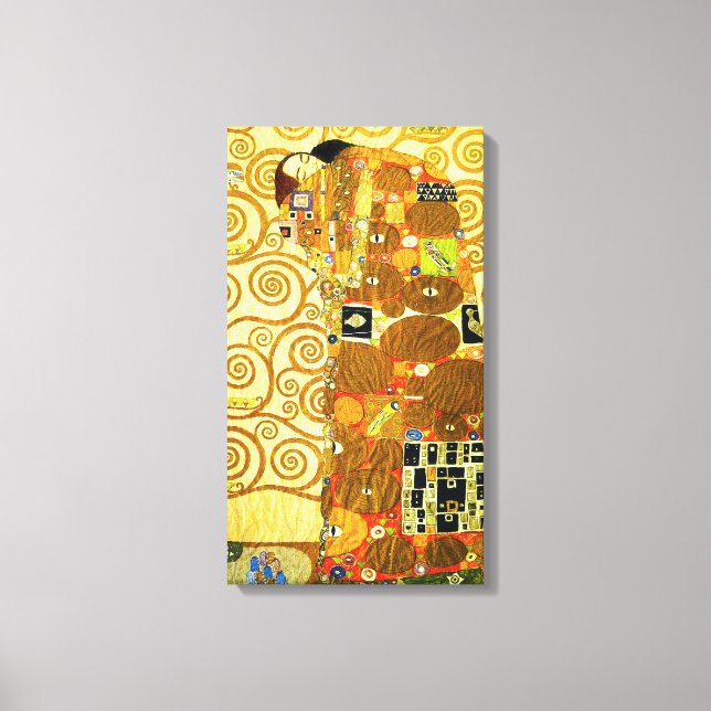Poster de Canvas de de Fulfillment Gustav Klimt (Frente)