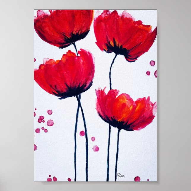 Poster de Canvas de de Poppy Love (5x7) (Frente)