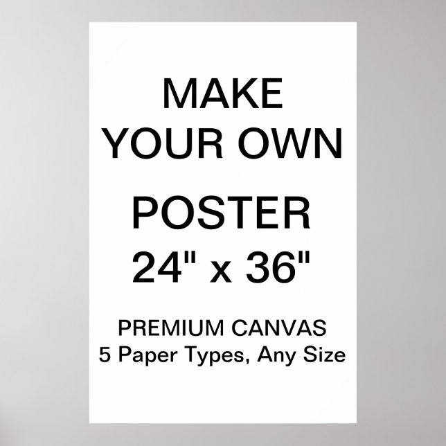 Poster de Canvas Premium personalizada de 24"x36" (Frente)