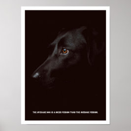Poster de cão negro
