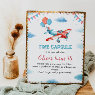 Poster de Cápsula de Aniversário do Avião