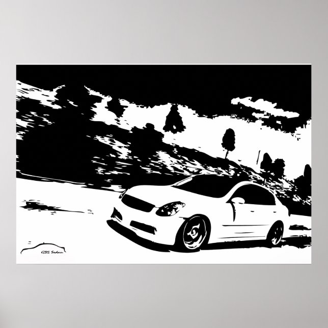 Poster de captura lateral do Sedan G35 (Frente)