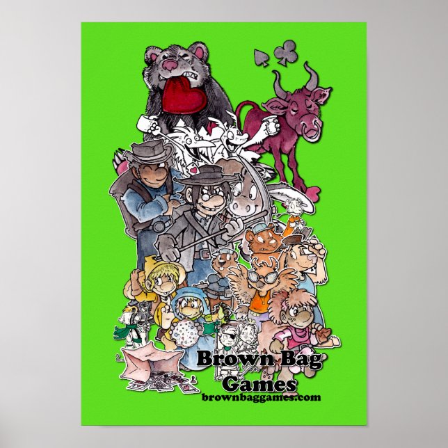 Poster de Caractere de Jogos de Bag Brown (Frente)