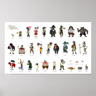 Poster de Caracteres de Rover de Jolly