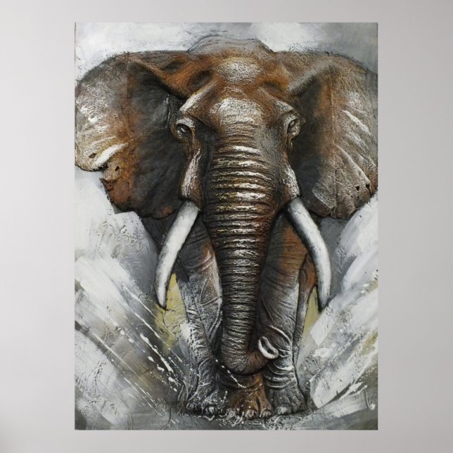 Poster de carga elefante (Frente)