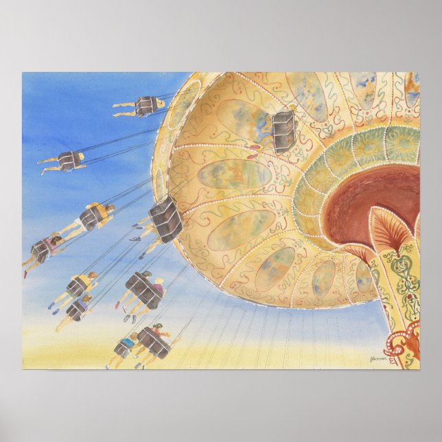 poster de carona de diversão (Frente)